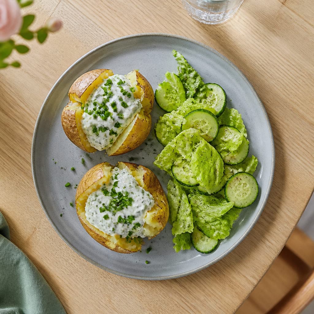 Ofenkartoffel mit Kräuterquark